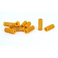 sourcingmap® Muelle de Compresión Amarillo de 8mm Diámetro Exterior de 20mm de Largo Carga Ligera de Moldes Sellado…